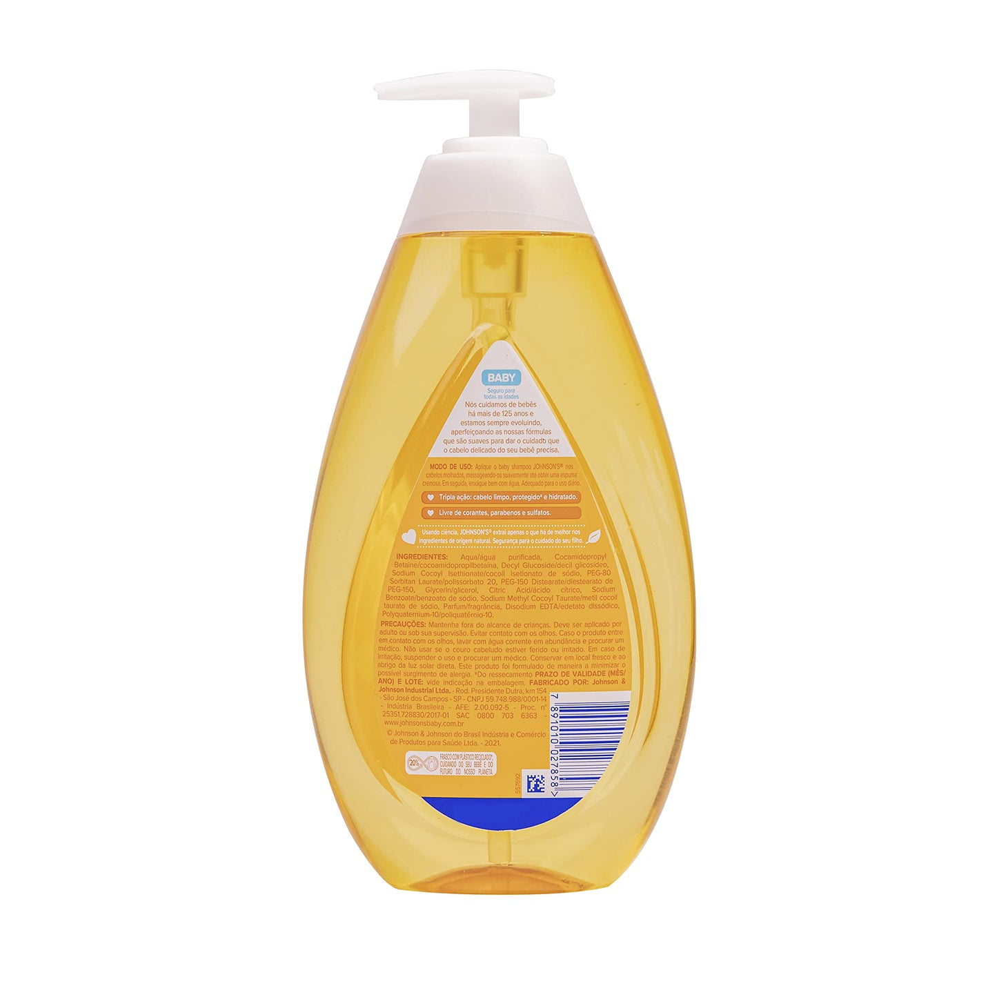 Johnson's Baby Shampoo Para Bebê De Glicerina, 750ml