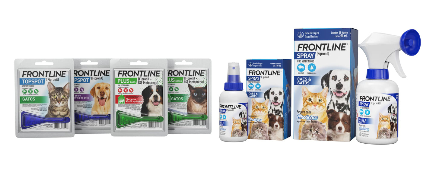 Frontline Antipulgas e Carrapatos Topspot para Cães de 1 a 10kg, azul