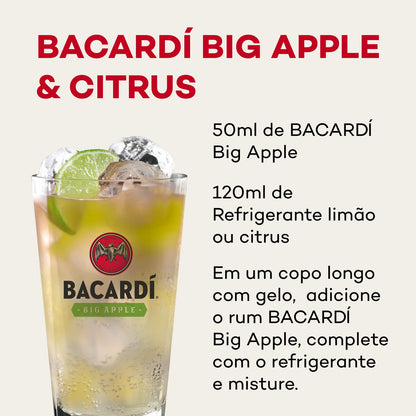 Bacardi, Rum Big Apple Sabor Maçã, 980 ml