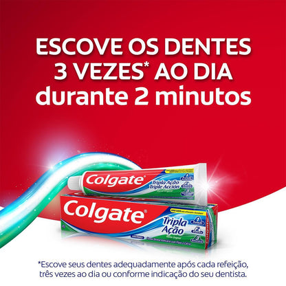 COLGATE Creme Dental Colgate Tripla Ação Menta Original 180G Promo Tamanho Família 180G