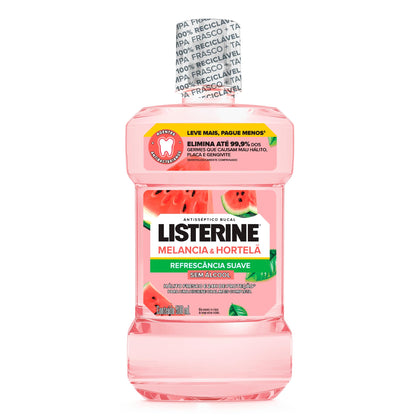 LISTERINE® Melancia & Hortelã Enxaguante Bucal Sem Álcool, 500mL