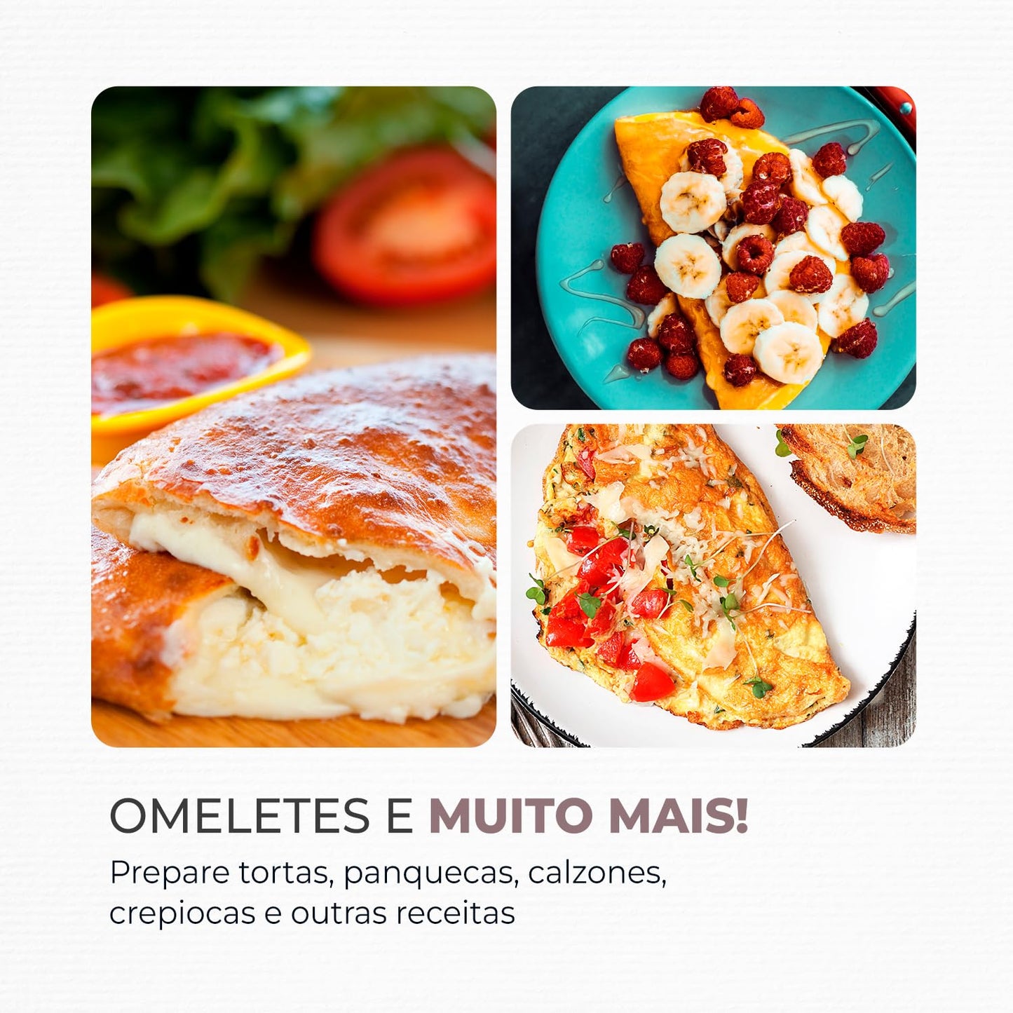 Omeleteira Easy Omelet, Mondial, Preto, 800W, 110V - OM-02