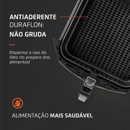 Fritadeira Sem Óleo Air Fryer 8L, Mondial, Preto, 1900W, 110V - AFN-80-FB