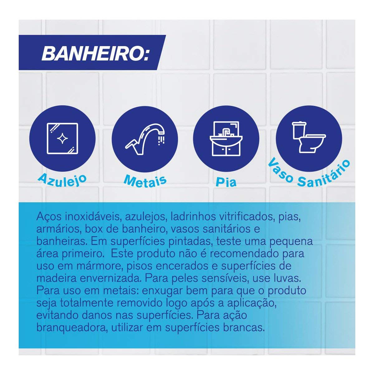 Veja Limpador Anti Bac Banheiro Oxi 500Ml Oferta Azul