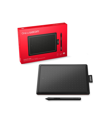 Wacom One CTL472 - Mesa Digitalizadora, Preto / Vermelho