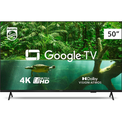 Smart TV Philips 50" 4K 50PUG7408/78, Google TV, Comando de Voz, Dolby Vision/Atmos, VRR/ALLM, Bluetooth