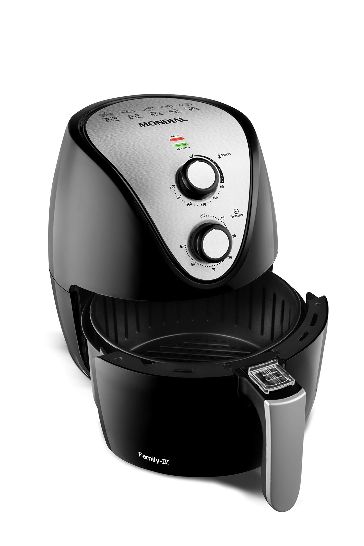 Fritadeira Sem Óleo Air Fryer 3,5L, Mondial, Preto/Inox, 1500W, 110V - AF-30 I