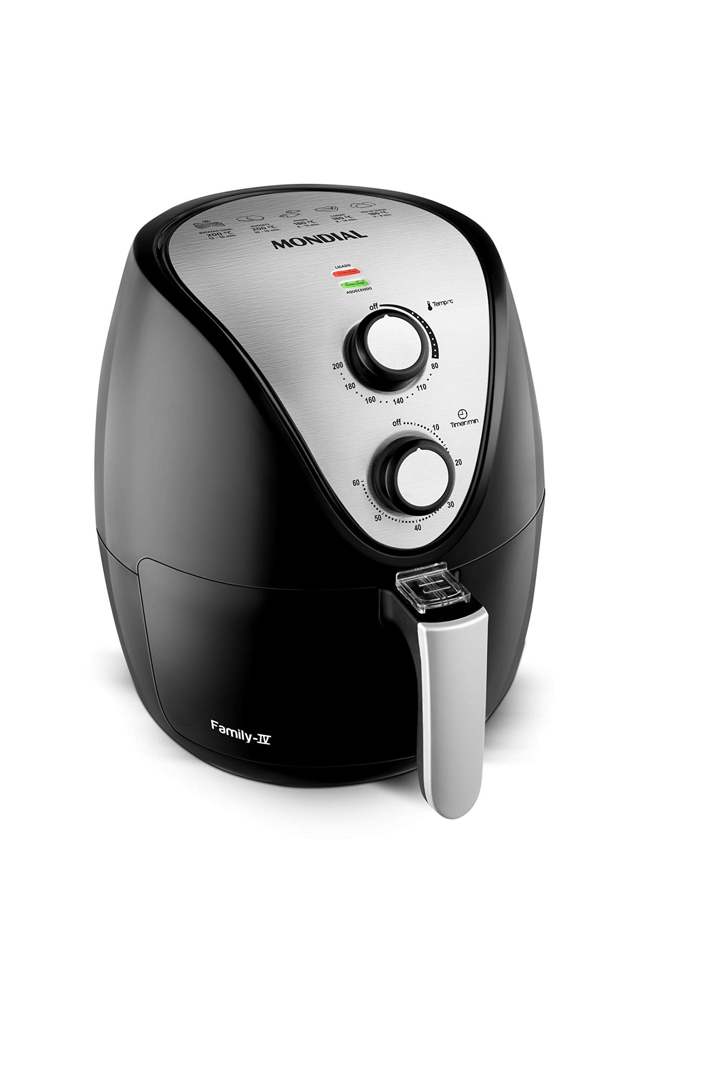 Fritadeira Sem Óleo Air Fryer 3,5L, Mondial, Preto/Inox, 1500W, 110V - AF-30 I