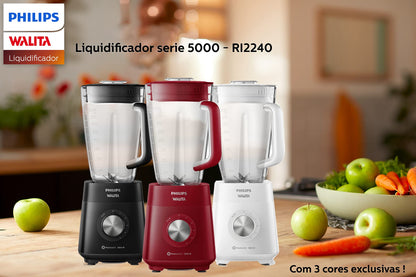 Liquidificador Philips Walita Série 5000 Vermelho, 110V - RI2240/41