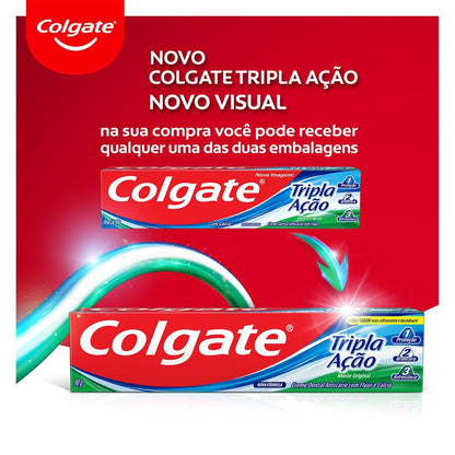 COLGATE Creme Dental Colgate Tripla Ação Menta Original 180G Promo Tamanho Família 180G