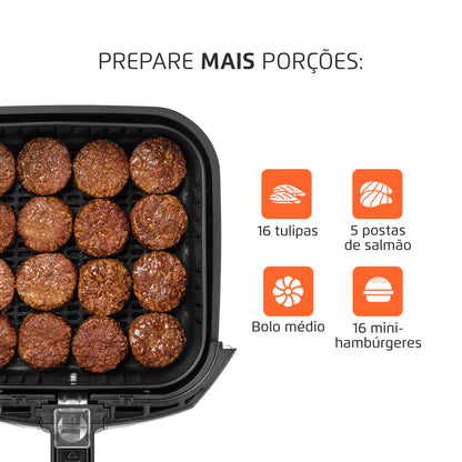 Fritadeira Sem Óleo Air Fryer 4L, Mondial, Preto/Inox, 1500W, 220V - AFN-40-BI