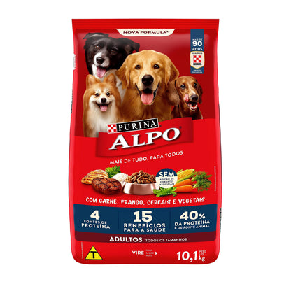 Purina Alpo Alpo - Ração Cães Adultos Carne E Frango 10,1Kg