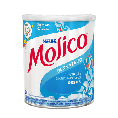 Molico - Leite em Pó, Desnatado, Nutrição diária para seus ossos, 280g