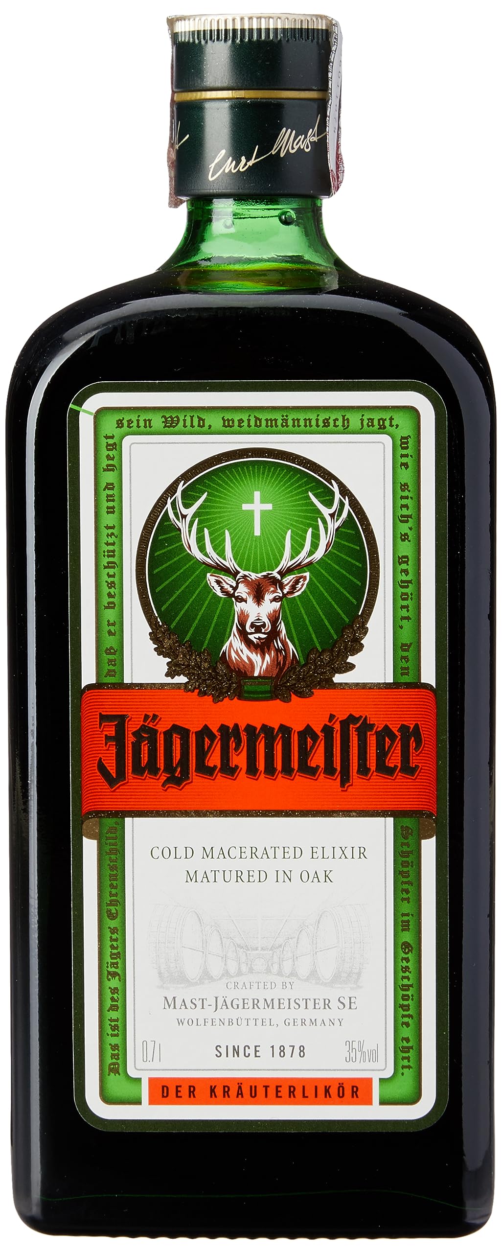 Licor, Jagermeister, Licores Herbais, 700 ml, Pacote de 1