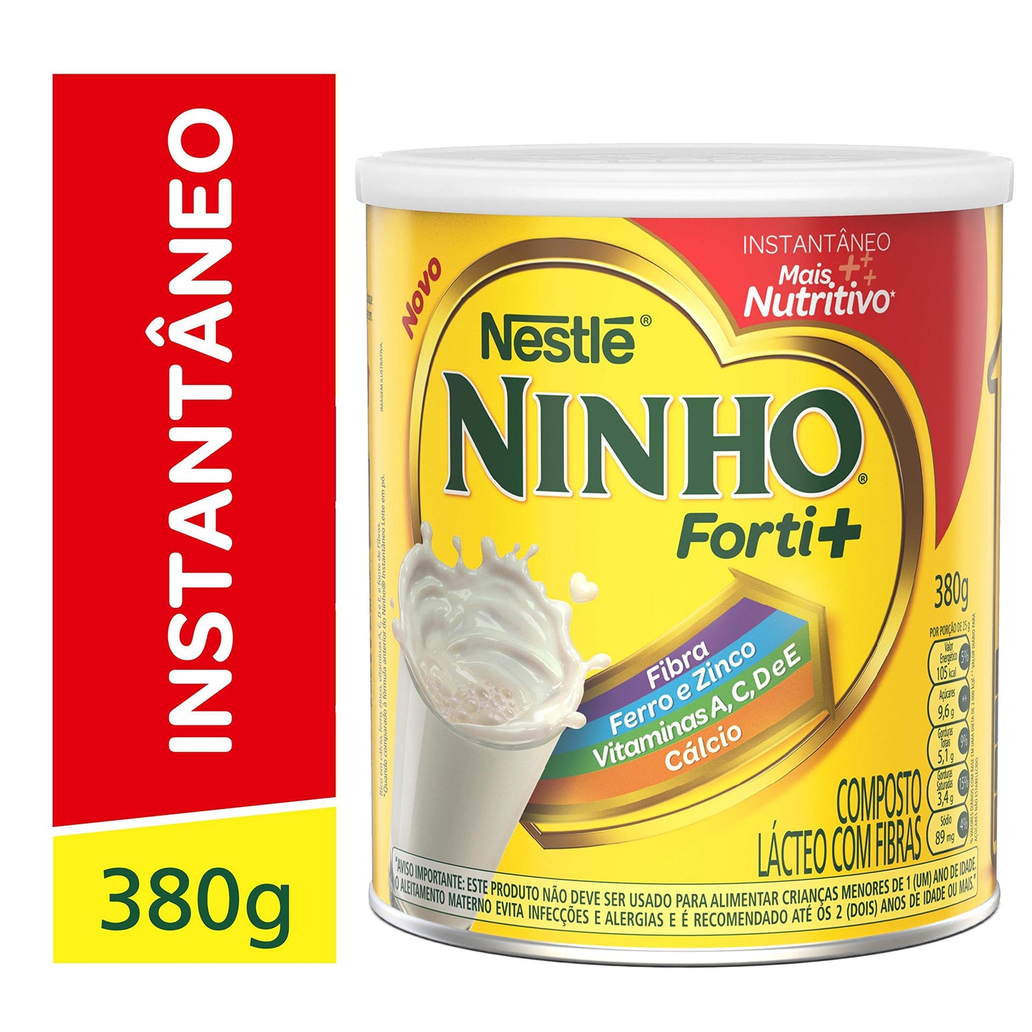 Ninho Nestlé Forti+ Composto Lácteo Lata 380 G