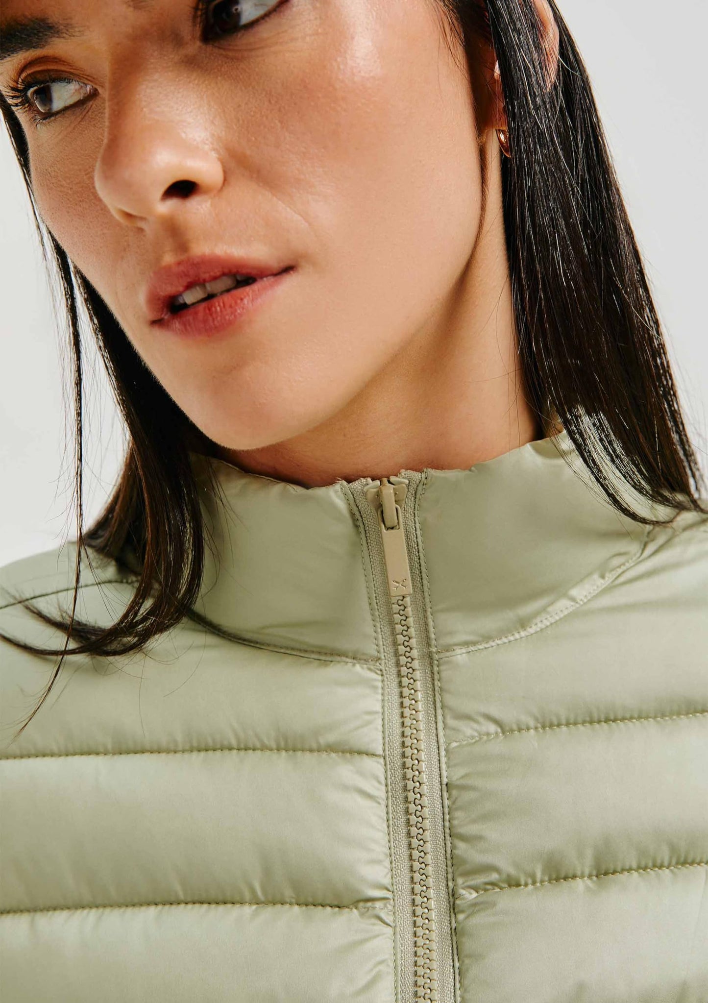 Jaqueta Básica Feminina Puffer Matelassê - Verde M