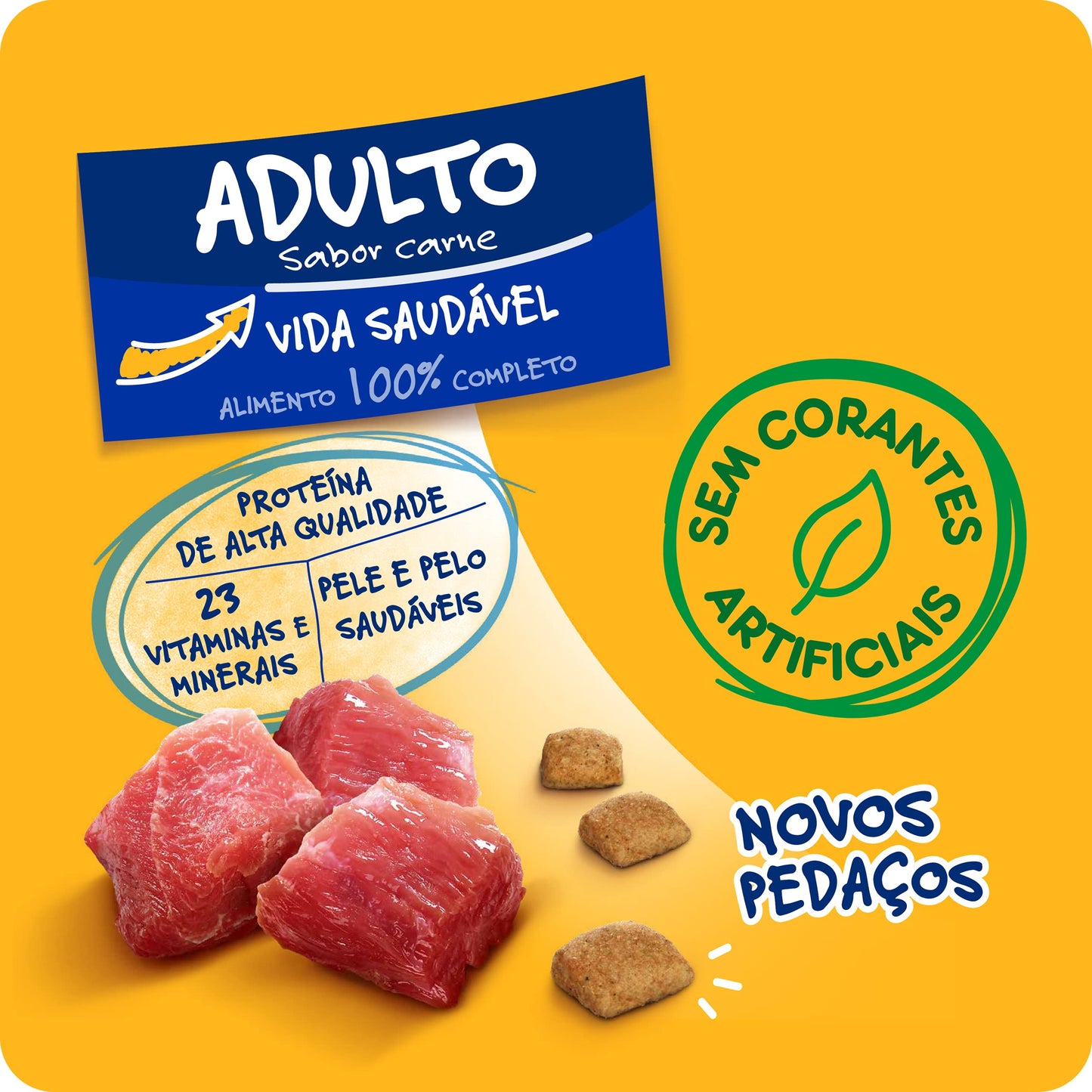 PEDIGREE Ração Nutrição Essencial Carne Para Cães Adultos 10.1kg