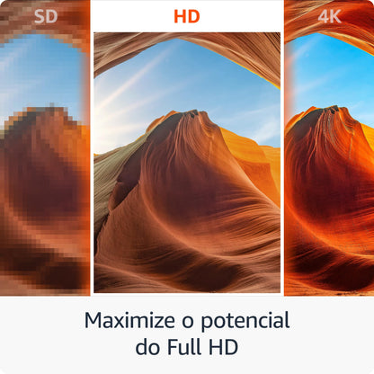 Fire TV Stick HD (Última geração) | Com controle remoto por voz com Alexa (inclui comandos de TV), controles de casa inteligente e streaming em HD
