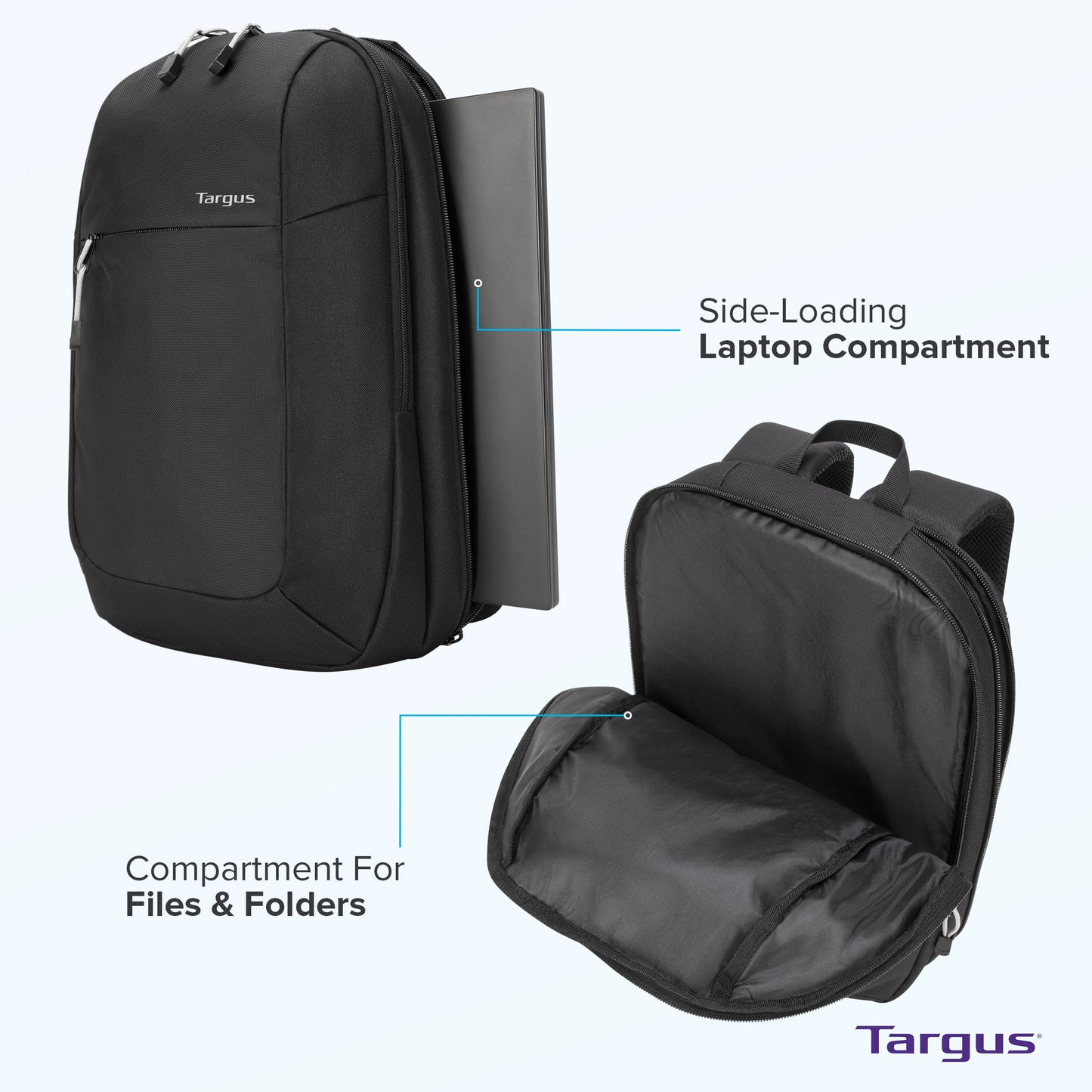 Mochila Targus 15.6" Intellect Essentials para notebook - TSB966GL, Preto