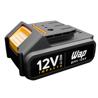 WAP Parafusadeira E Furadeira Com Impacto Bpfi 12K4 A Bateria Li-Íon De 12V Torque 18 Níveis Sem Fio Maleta E Kit De 13 Acessórios Bivolt