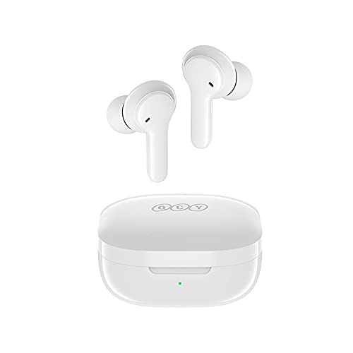 Fone de ouvido QCY T13 TWS Bluetooth 5.1 com 4 microfones, Branco