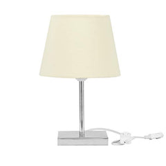 Abajur Eros Dome Bege com Base Quadrada Magnifico