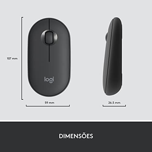 Combo Teclado e Mouse sem fio Logitech MK470 com Design Slim, Digitação e Clique Silencioso, Mouse Ambidestro, Conexão USB e Pilhas Inclusas - Grafite