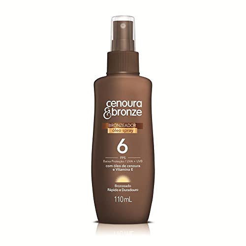 Óleo Bronzeador Spray Fps6, Cenoura e Bronze