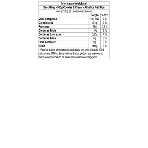 Atlhetica Nutrition Best Whey Cookies & Cream Athletica Nutrition 900G