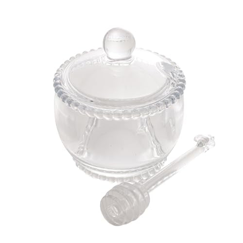 Wolff Pearl Meleira com Colher de Cristal, Transparente, 10 x 8 x 7 cm