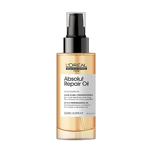 L'Oréal Professionnel Óleo 10 em 1 Absolut Repair | Multi-benefícios para cabelos secos e danificados | 90ml