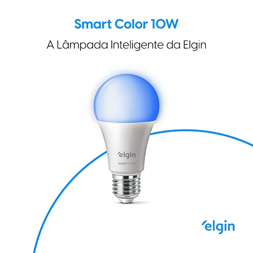 Lâmpada Inteligente Smart Color 10W Elgin RGB Wifi Compatível com Alexa e Google Home