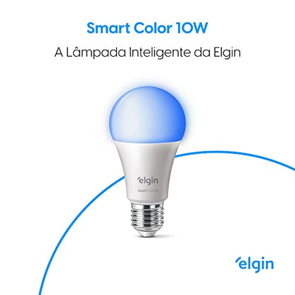 Lâmpada Inteligente Smart Color 10W Elgin RGB Wifi Compatível com Alexa e Google Home