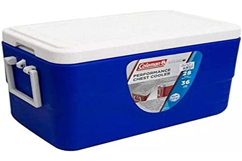 Caixa Térmica 28 QT (26,5 L), 36 Latas, Coleman, Azul