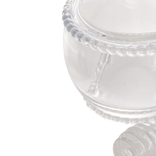 Wolff Pearl Meleira com Colher de Cristal, Transparente, 10 x 8 x 7 cm