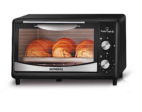 Forno Pratic Cook 6L, Mondial, Preto, 650W, 220V - FR-09