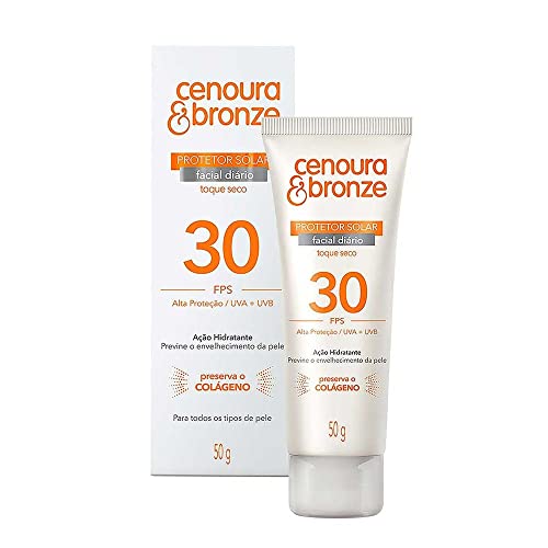 Protetor Solar Facial Cenoura & Bronze Fps 30 50G