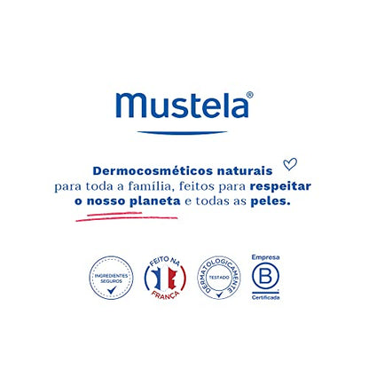 Mustela BR Gel Lavante Suave Com Abacate Orgânico 500Ml - Sabonete Líquido Corpo e Cabelo Para Bebês 93% De Ingredientes De Origem Natural Fórmula Biodegradável - Mustela Bebê e Criança