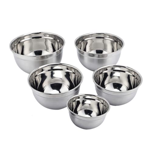 KIT 6 Tigelas Bowl Aço Inox Funda Multiuso Medidora