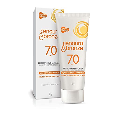 Cenoura e Bronze Protetor Solar Facial Fps70 - 50 g