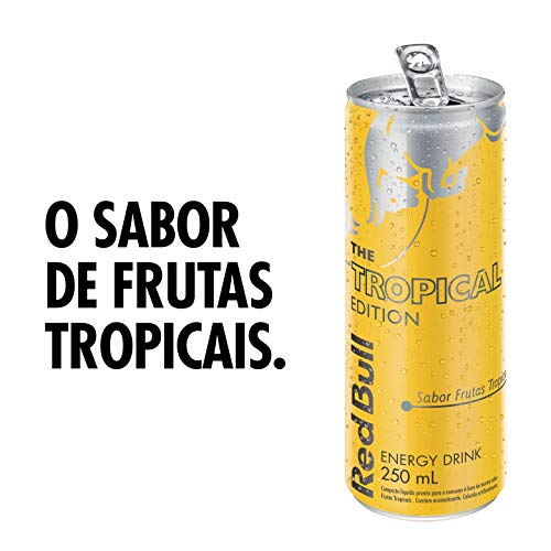 Energético Red Bull Energy Drink, Tropical, 250ml (24 latas)