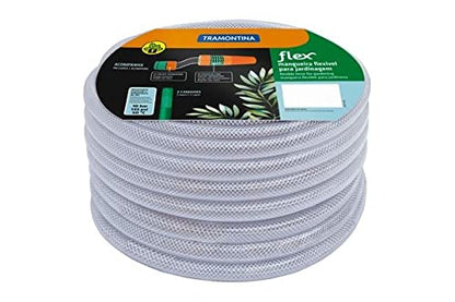 Mangueira Flex Para Jardim, 15 M, Com Engates Rosqueados E Esguicho