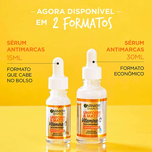 Sérum Facial Antimarcas Garnier Uniform & Matte Vitamina C, 30ml