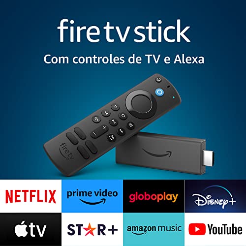 Fire TV Stick | Streaming em Full HD com Alexa | Com Controle Remoto por Voz com Alexa (inclui comandos de TV)