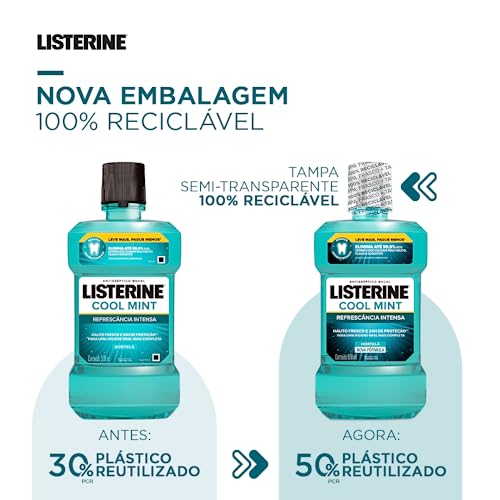 Listerine Cool Mint Enxaguante Bucal, 500ml