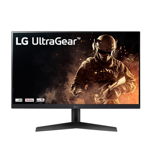 Monitor Gamer LG UltraGear –Tela IPS de 24”, Full HD (1920 x 1080), 144Hz, 1ms (GtG), HDMI, DisplayPort, HDR10, AMD FreeSync, Dynamic Action Sync–24GN60R