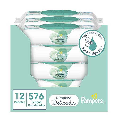 Pampers Limpeza Delicada Lenços Umedecidos 576