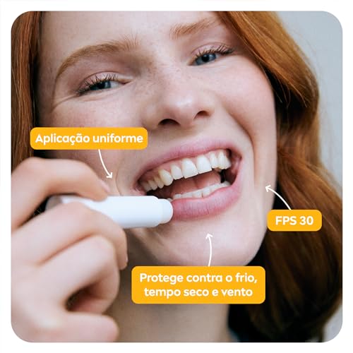 NIVEA Protetor Solar Hidratante Labial Sun Protect FPS 30 4,8 g - Lábios protegidos do sol e do ressecamento, alta proteção contra os raios UVA/UVB, com extrato de girassol e Vitamina E