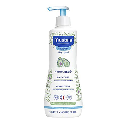Mustela Bebê Com Abacate Orgânico Hidratante Corporal Infantil 97% De Ingredientes De Origem Natural 500Ml E Criança 500 Ml