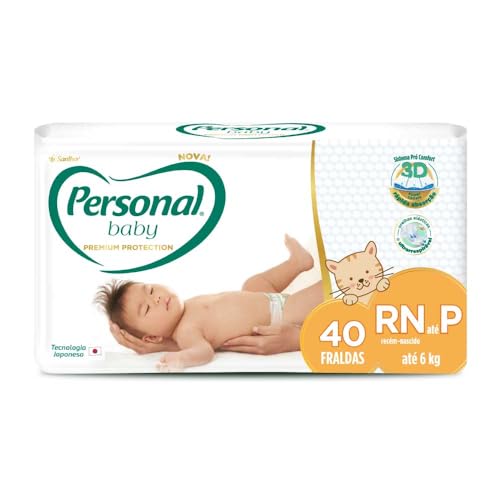 Fralda Personal Baby Premium Protection P com 40 unidades